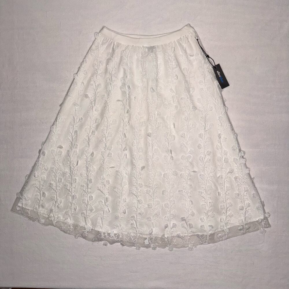 Fairy White 3D Maxi Skirt